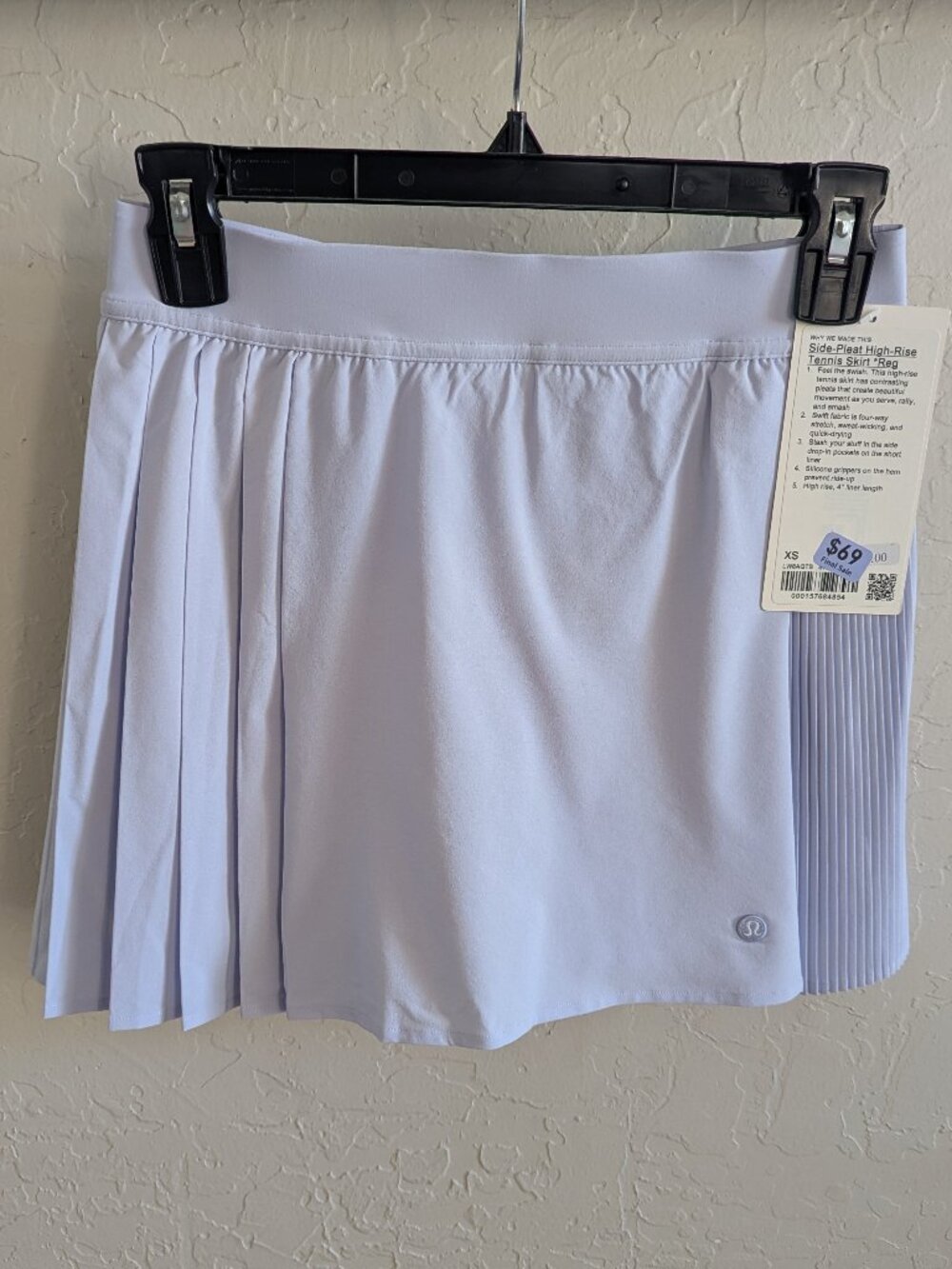 Lululemon Side Pleat High-Rise Tennis Skirt NWT Size XS